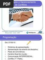 Negociacao e Gerenciamento de Conflitos 1