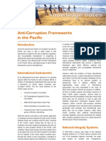 2007 03 Anti-Corruption Frameworks in The Pacific - Synexe Knowledge Note