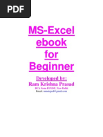 MS Excel eBook for Beginner