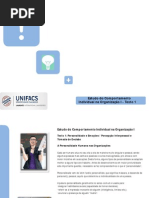 Aula 2 - Texto 1 Personalidade e Emoções  Percepção Interpessoal e Tomada de Decisão