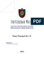 Instrumento Principal III y IV - Luis Velasco