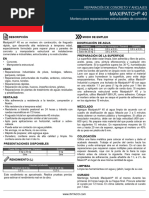 Maxilevel Topping 210: Nivelación de Pisos | PDF | Agua | Mortero ...