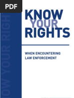 Know Your Rights When Encountering Law Enforcement (English) - ACLU