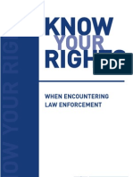 Know Your Rights When Encountering Law Enforcement (English) - ACLU