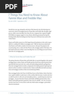 Download 7 Things You Need to Know About Fannie Mae and Freddie Mac by Center for American Progress SN105041494 doc pdf