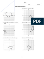 Rotations: Graph The Image of The Figure Using The Transformation Given