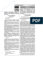 Publicacion del proyecto de d.s. que modifica el decreto supremo n°047-2001-mtc