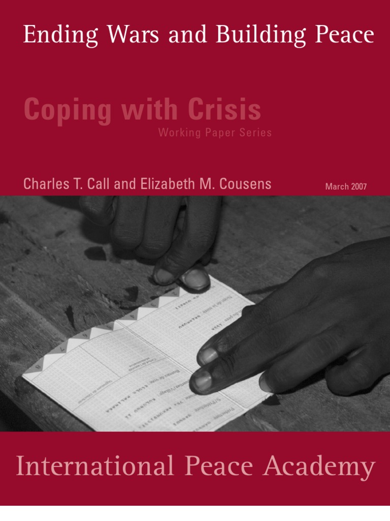 CWC Working Paper Ending Wars Ccec 2 | PDF | Peacebuilding | Peacekeeping