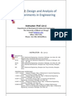 IE442: IE442:: Design and Analysis of Experiments in Engineering Experiments in Engineering