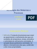 Tecnologia Dos Materiais e Processos