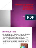 Firewalls Used in Different Networks