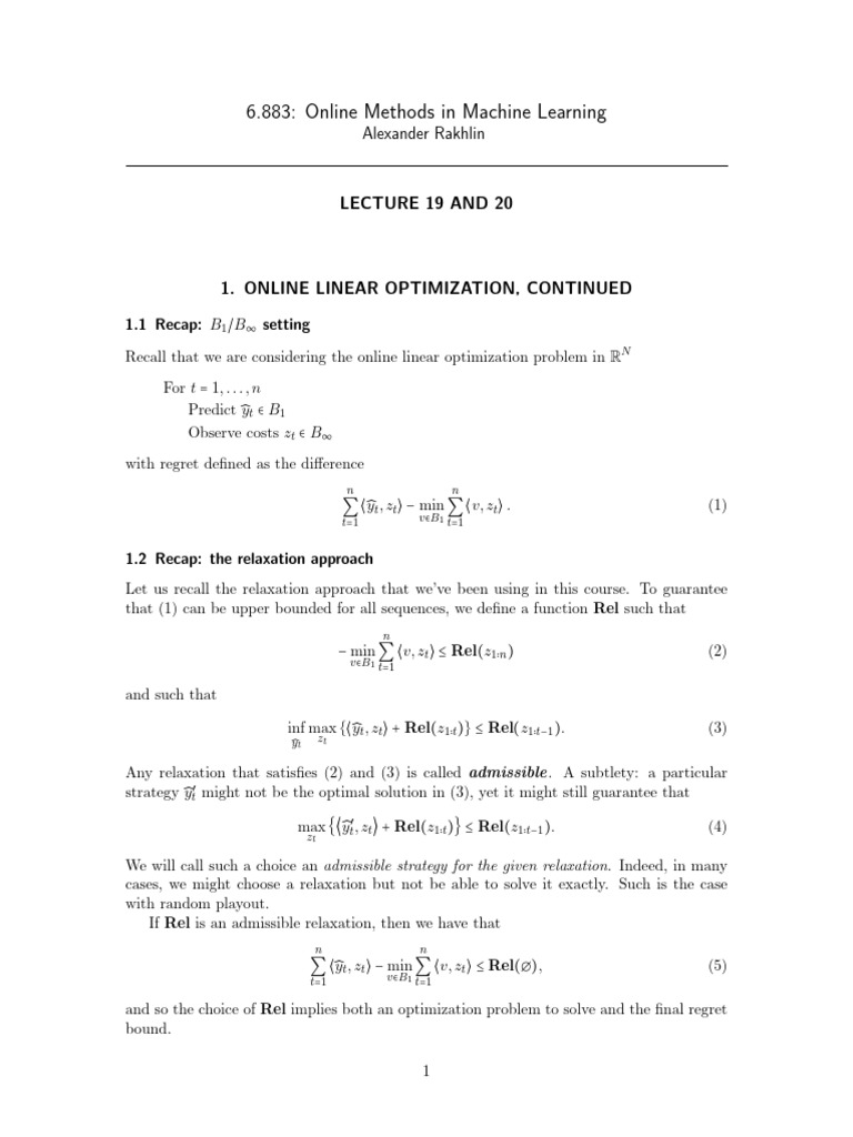 Lecture19 20 | PDF | Algorithms | Mathematical Optimization