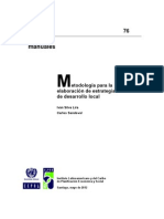 SGP - 76 Metodología para La Elaboración de Estrategias de Desarrollo Local 2012