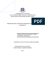 Estimación de La Demanda Energética de Viviendas en Temuco.