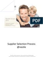 Supplier Selection Process @nestle