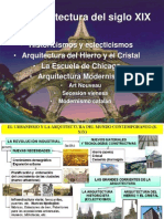 Arq S. Xix, Historicisimos Hierro y Cristal, Chicago, Modernismos