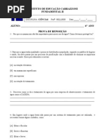 Prova - 6º ANO - CIENCIAS