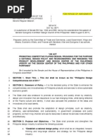 Download Philippine Design Competitiveness Act 2012 Senator TG Guingona by TG Guingona SN105079794 doc pdf