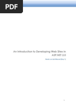 An Introduction To Developing Web Sites In: Hands-On Lab Manual (Day 1)