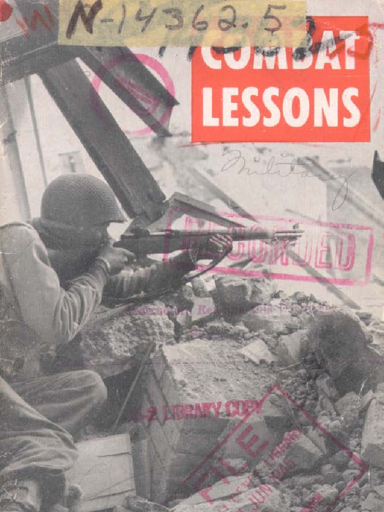 Army Combat Lessons Jun 1944 | PDF | Platoon | Infantry