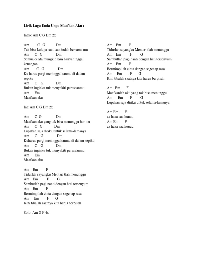 Lagu Yang Liriknya Tidurlah Sayangku Mentari Tlah Menunggu