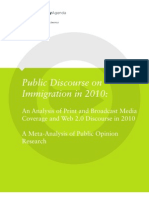 Public Discourse on Immigration in 2010-DIGITAL