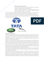 Case Study of Tata Motor Acquisition of Jaguar and Land Rover