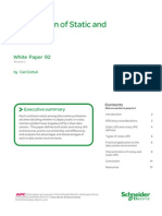 APC White Paper - Comparison of Static and Dynamic UPS