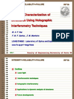 Dynamic Characterization of Structures Using Holographic Interferometry Techniques