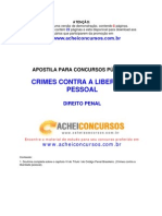 Apostila de Crimes contra a Liberdade Pessoal