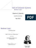 Fundamentals of Boolean Logic and Logic Circuits