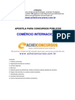 Apostila de Comércio Internacional para Concursos