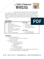 0.01 (T) - Classroom Expectations and Procedures WKST