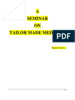 Seminar on Tailor Made Medicine
