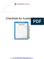 Checkliste Für Auswanderer