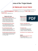 Notice of Primary Election (Election 2012)