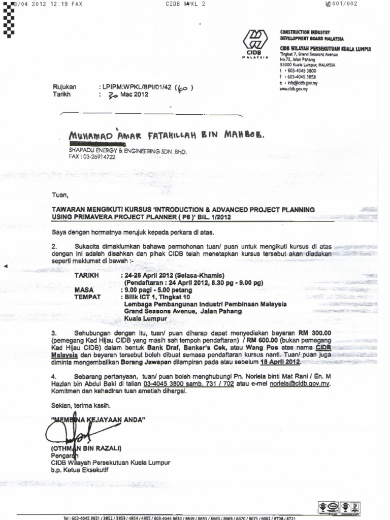 Offer Letter