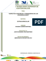 Aspectos Contables y Financieros en Las Organizaciones