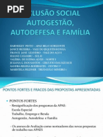 INCLUSÃO SOCIAL - propostas do grupo 2011