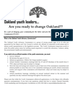 Oakland Youth Leaders... : Are You Ready To Change Oakland??