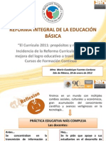 Curricula 2011 y Formacion Continua