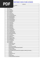 UOB IBG Rejection Codes Guide | PDF | Payments