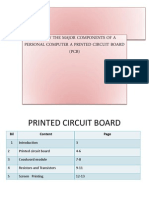 The Major Components of a Personal Computer a Printed Circuit Board (Pcb)