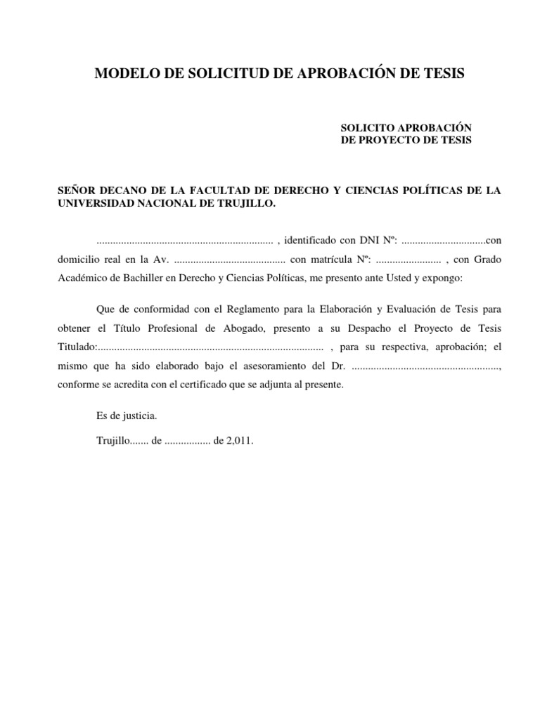 Solicitud para revisión de proyecto