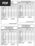 Contoh Kartu Pembayaran SPP TK