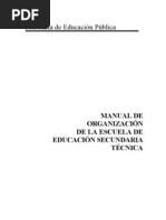 Manual de Organizacion de La Escuela de Educacion Secundaria