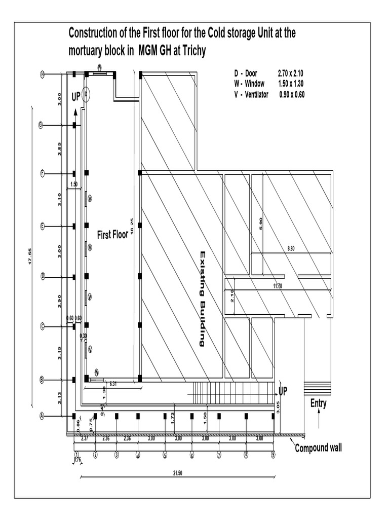 Mortuary Ramp Plan & Section | PDF | Morgue