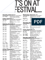 What's On at Saltaire Festival 2012