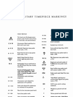 Military Timepiece Markings