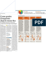 Come Gestire Il Risparmio Dopo Le Mosse Della BCE (Fonte: Il Sole 24 Ore, 07/09/12)